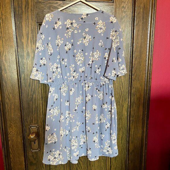 RW&CO Blue Floral Dress (XL) - Picture 2 of 4